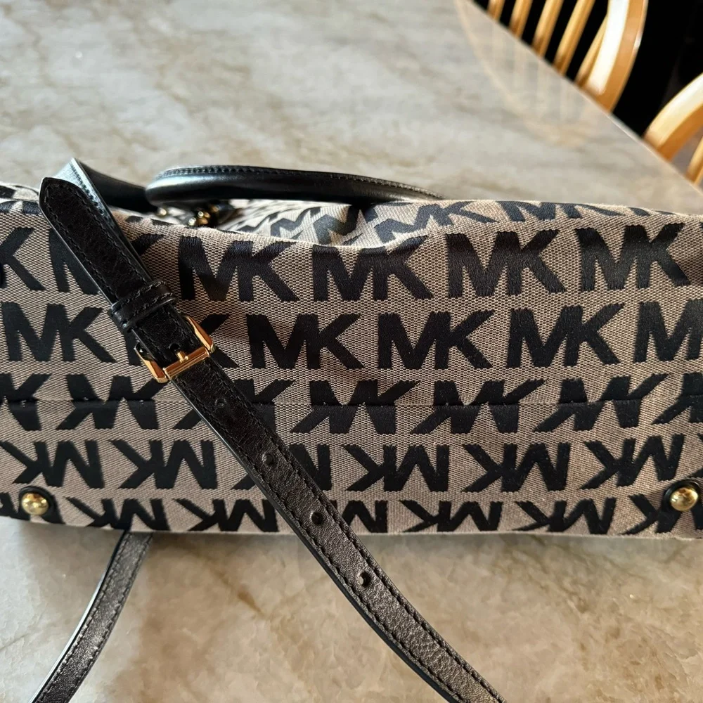 Michael Kors Signature Logo Satchel Bag